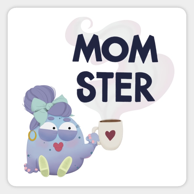 Momster Sticker by JCW Illustrates